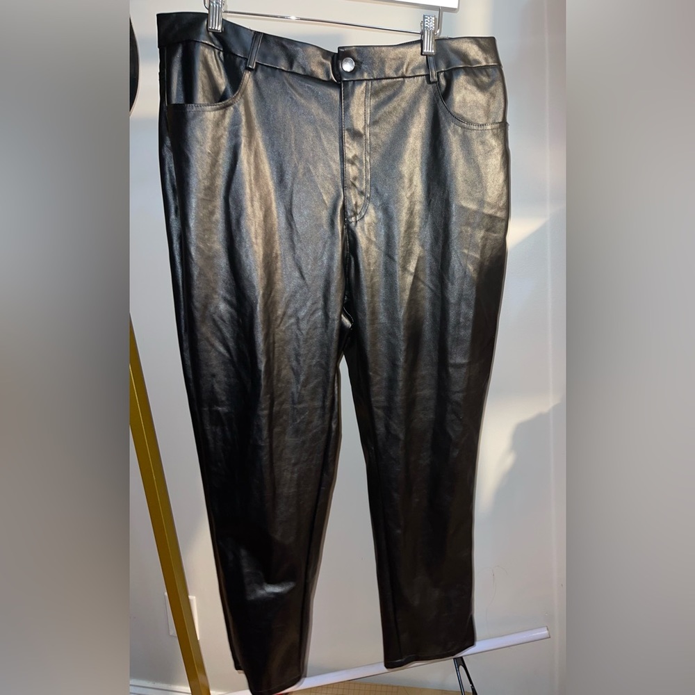 Faux leather leggings ** FLATTERING FIT**